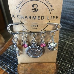A Charmed Life | Jewelry | Nwt Handmade By A Charmed Life Silver Pin ...